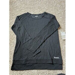 Bench Womens Black Long Sleeve Tee Pull Over Active Thumb Hole Size Small